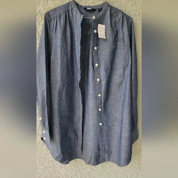 Lands' End Women's Cotton Shirt Long Sleeve - Picture 14 of 14